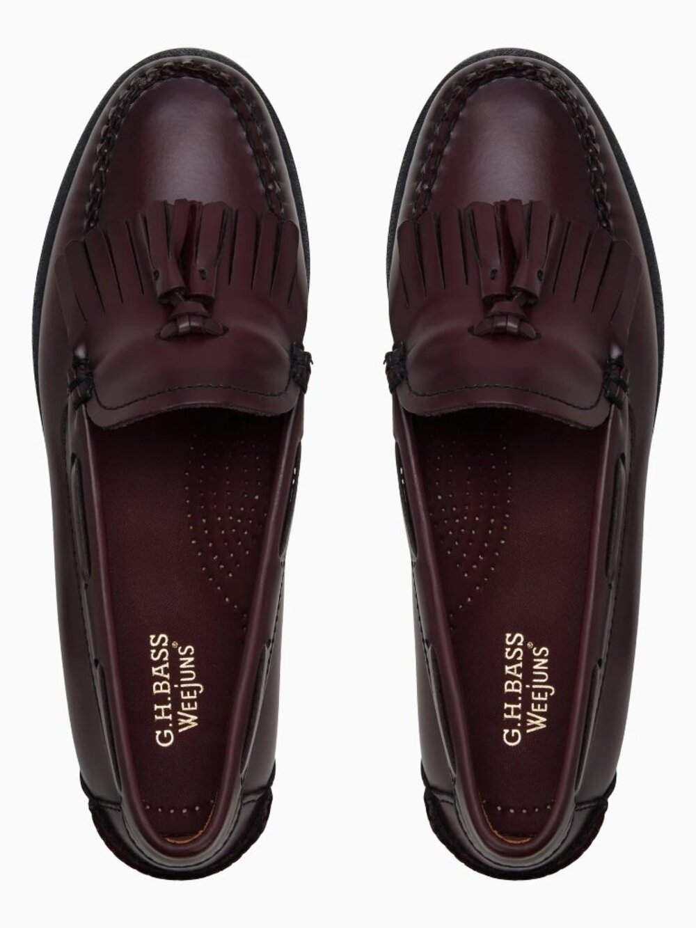 G.H. Bass Esther Weejuns Tassel Loafers Womens - US6 - Wine Color